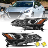 VehicleAid Projector Headlights For 2019-2022 Nissan Altima LED DRL